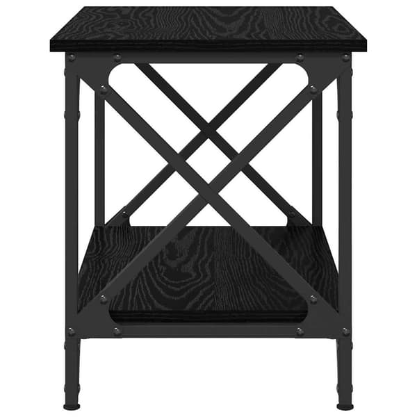 vidaXL Sidetabell Svart Eik 55 x 38 x 45 cm Konstruert tre