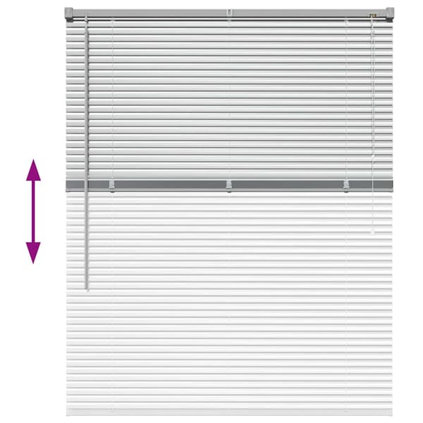 vidaXL Persienner Silver 130 x 105 cm Aluminium