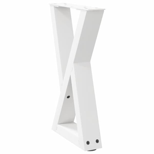 vidaXL Soffbordsben 2 st vit 28x(42-43,3) cm stål