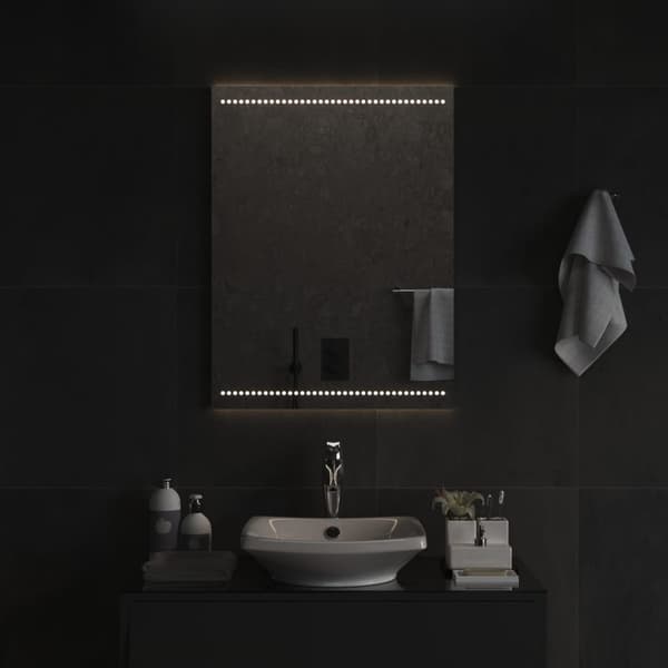 vidaXL Baderomsspeil med LED 60x80 cm