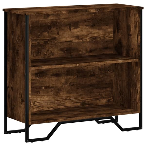vidaXL Bokhylle røkt eik 80x31x74,5 cm konstruert tre