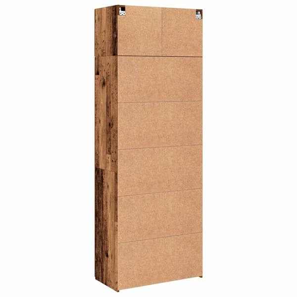 vidaXL Förvaringsskåp 3 pcs Gammalt trä