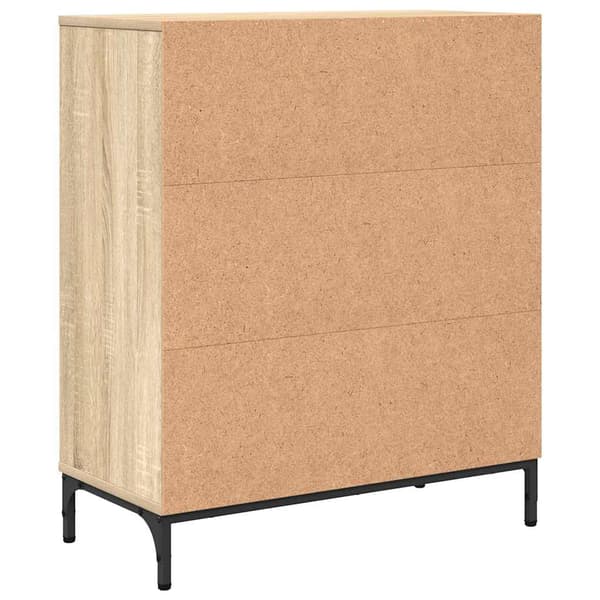 vidaXL Serviesskap Sonoma eik 69,5 x 33 x 82 cm Konstruert tre
