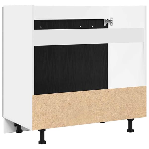 vidaXL Underskap til oppvaskkum svart eik 80x46x81,5 cm konstruert tre