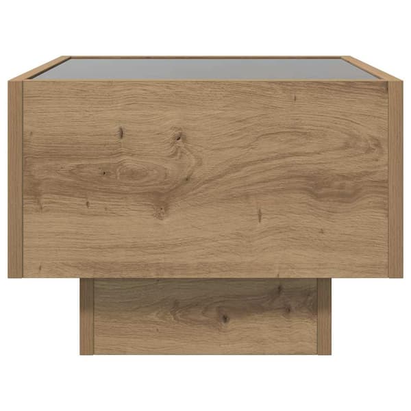 vidaXL Kaffebord artisan eik 40 x 40 x 30 cm Konstruert tre