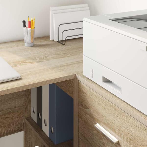vidaXL Serviesskap Sonoma eik 38 x 34.5 x 75 cm Konstruert tre