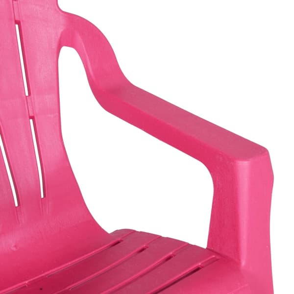 vidaXL Trädgårdsstolar 2 st för barn rosa 37x34x44 cm PP träutseende