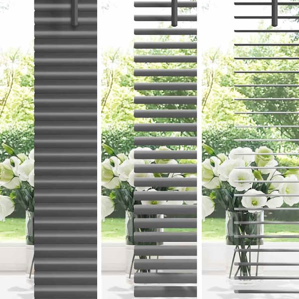 vidaXL Persienner Mörkgrå 220 x 45 cm Aluminium
