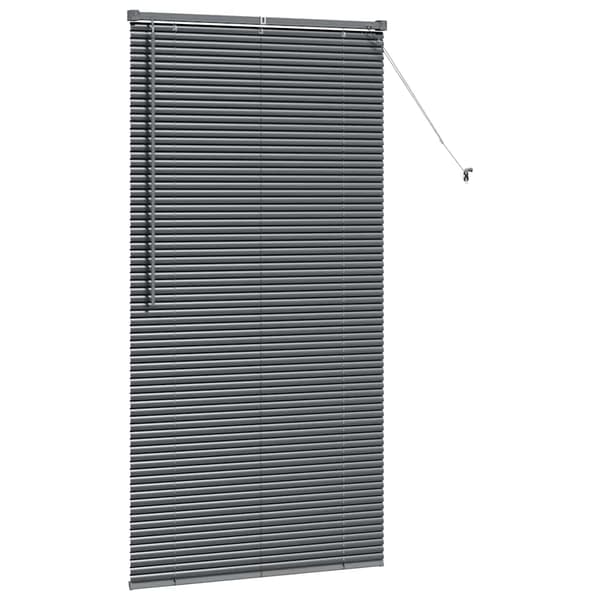 vidaXL Persienner Mörkgrå 175 x 95 cm Aluminium