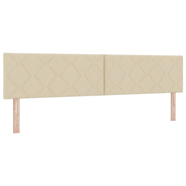 vidaXL Huvudgavel Kräm 200 cm tyg