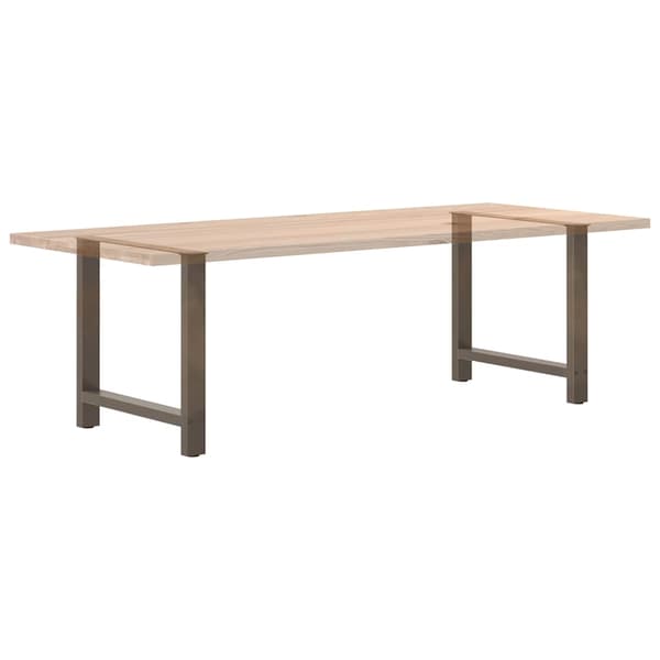 vidaXL Soffbordsben naturstål 2 st 70x(72-73) cm stål