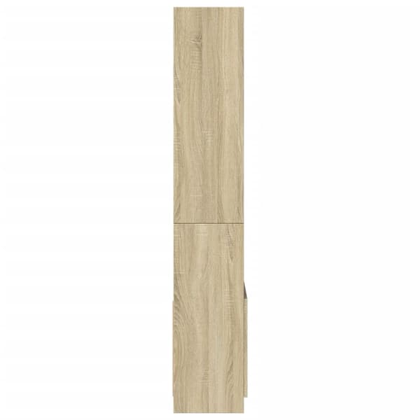 vidaXL Högskåp sonoma-ek 63x33x180 cm konstruerat trä