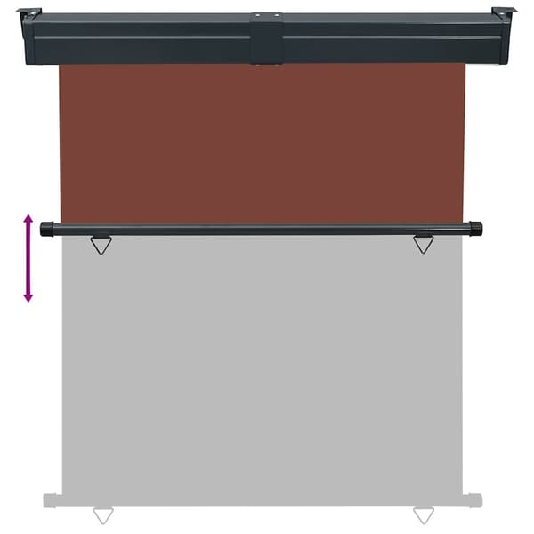 vidaXL Balkongmarkis 170x250 cm brun