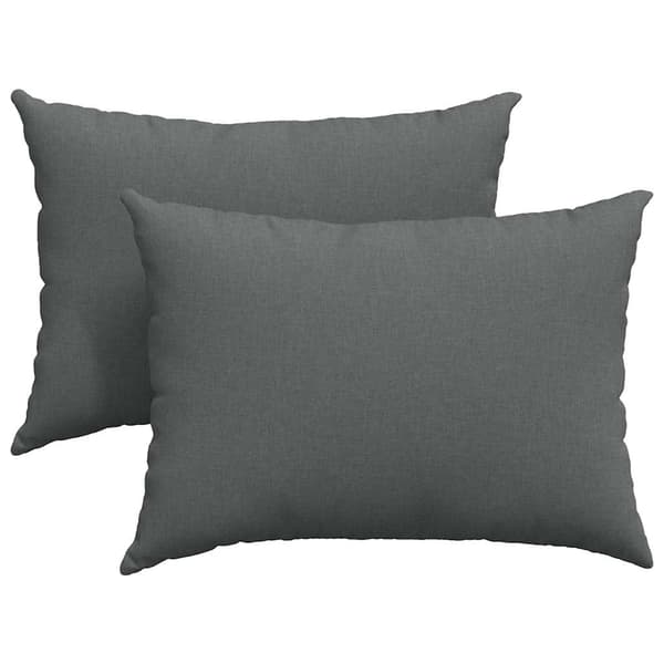vidaXL Soffkuddar 2 st Mörkgrå 70 x 50 cm tyg