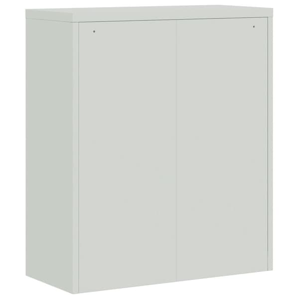 vidaXL Dokumentskåp ljusgrå 90x40x105 cm stål
