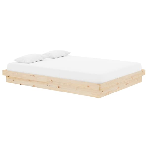 vidaXL Sengeramme heltre 140x190 cm