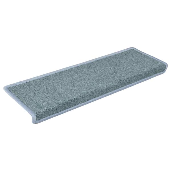 vidaXL Trappmattor 15 st 65x21x4 cm havsblå rektangulär kant