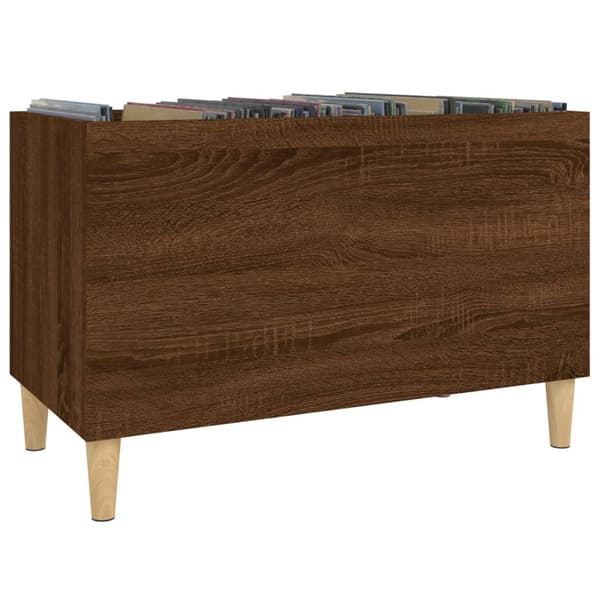 vidaXL Hifi-benk brun eik 74,5x38x48 cm konstruert tre