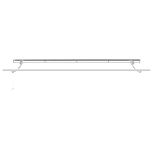 vidaXL Markisram Vit 4 x 2 m Metall