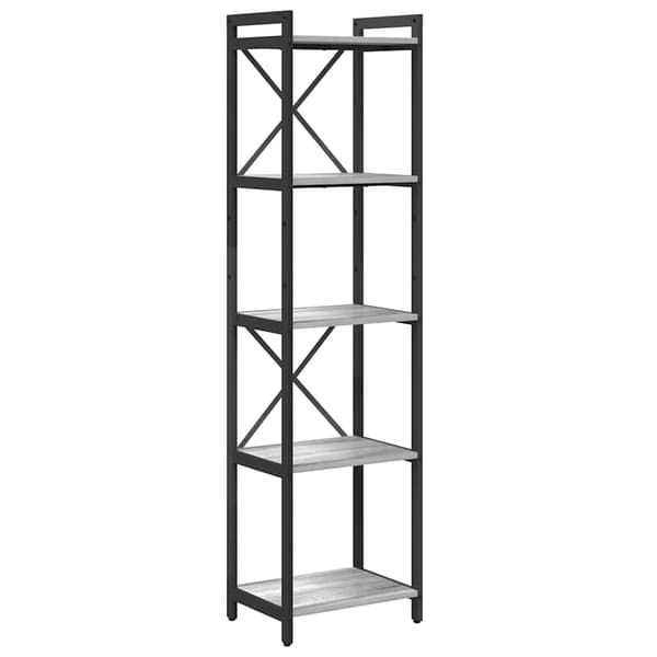 vidaXL Hyllsystem Grå sonoma 40 x 30 x 155 cm Konstruerat trä