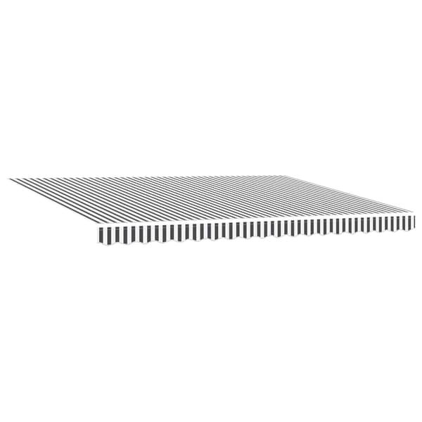 vidaXL Markisram Antracit och vitt 450 × 300 cm