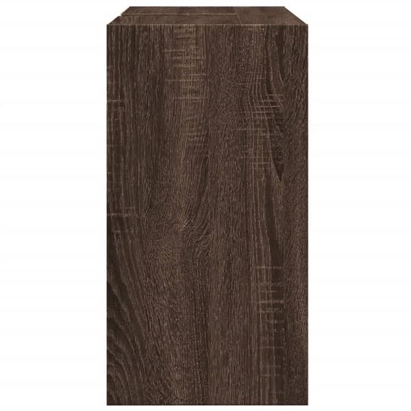 vidaXL Servantskap brun eik 63x29x55 cm konstruert tre
