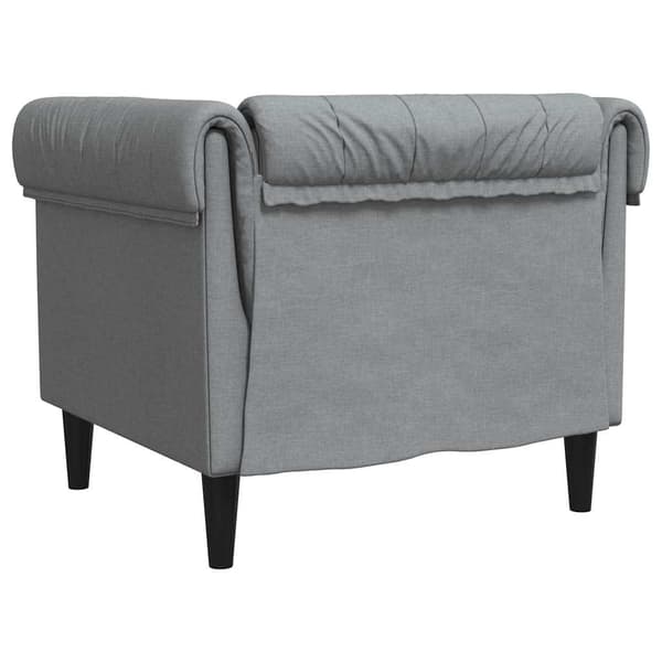 vidaXL Sofa Lysegrå 78,5 x 74,5 x 74,5 cm Polyester