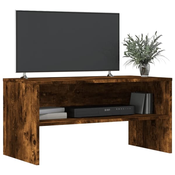 vidaXL TV-benk røkt eik 80x40x40 cm konstruert tre