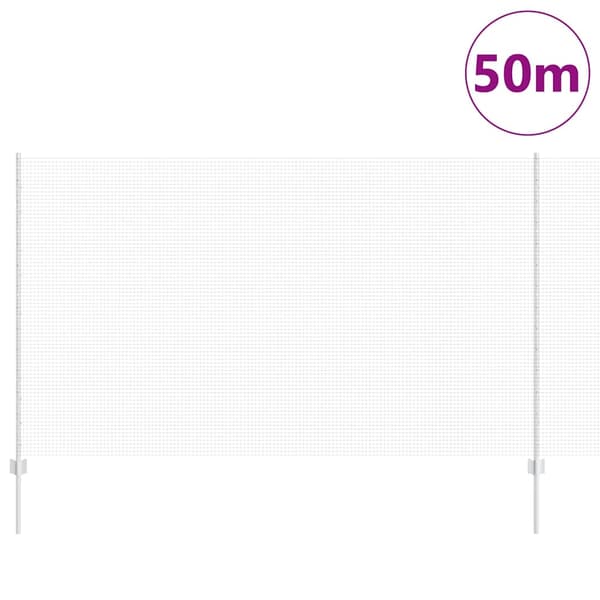 vidaXL Gjerde med innlegg. sølv 1.4 x 50 m Stål