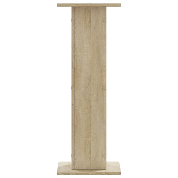vidaXL Høyttalerstativ 2 stk sonoma eik 30x30x80 cm konstruert tre
