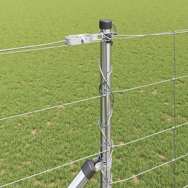 vidaXL Stängselstolpe Galvaniserad 25 x 1,4 m Stål