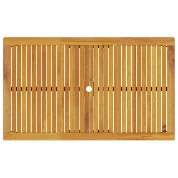 vidaXL Hage Spisegruppe 7 pcs Brun Solid akasietre