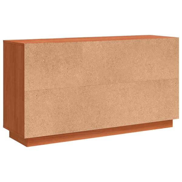 vidaXL Serviesskap Brun Eik 111 x 34 x 60 cm Massiv furu