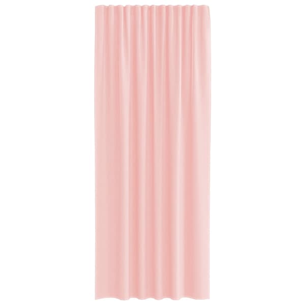 vidaXL Voile gardiner med stångfickor 2 st rosa