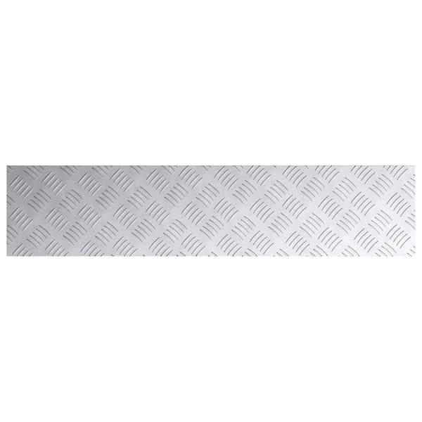 vidaXL Trinn Rektangulær 2 pcs sølv 90 x 20 cm Aluminium
