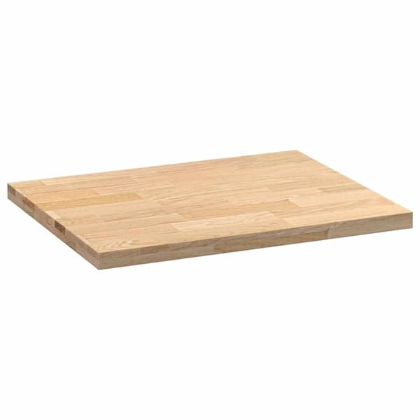 vidaXL Köksbänkskiva 80x63,5x4 cm massiv ek rektangulär