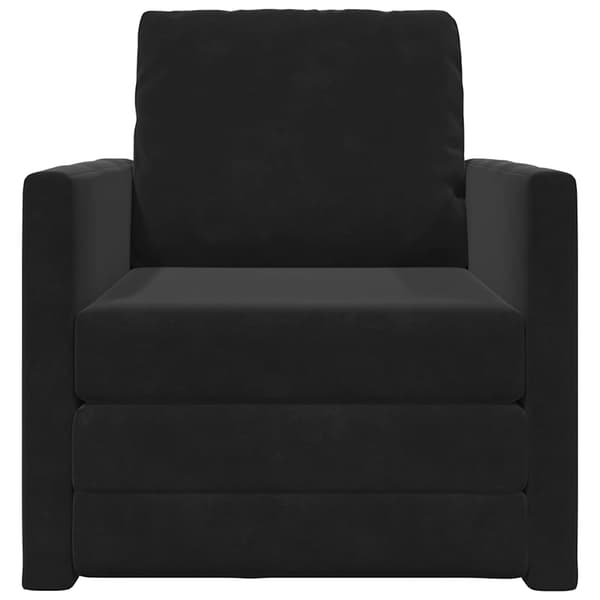 vidaXL Soffsäng Svart 74 x 77 x 81 cm Sammet