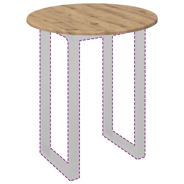vidaXL Bordplate artisan eik 60 x 60 x 1.5 cm Konstruert tre