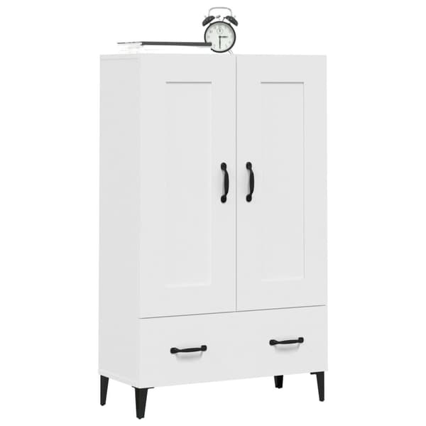 vidaXL Highboard hvit 70x31x115 cm konstruert tre