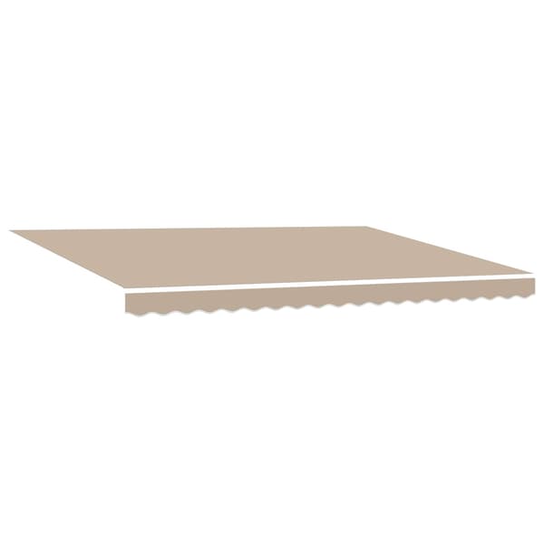 vidaXL Markis tyg med Beige 450 × 300 cm Polyester