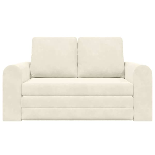 vidaXL Soffsäng Kräm 148 x 71 x 83 cm Sammet