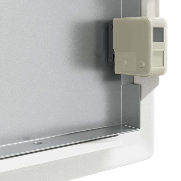 vidaXL Åtkomstpanel Vit 43.5 x 33 x 3 cm Stål