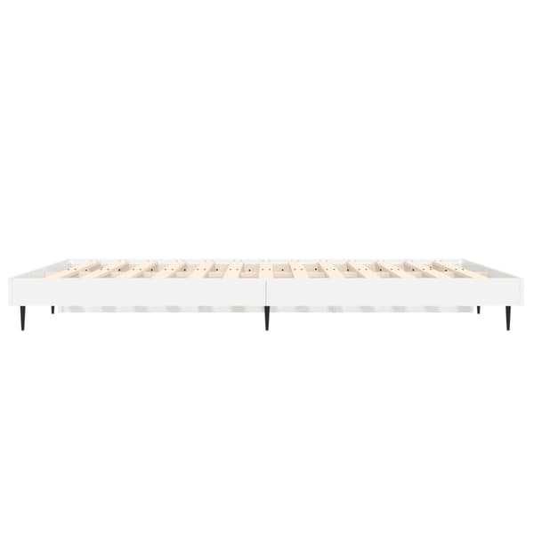 vidaXL Sengeramme hvit 140x190 cm konstruert tre