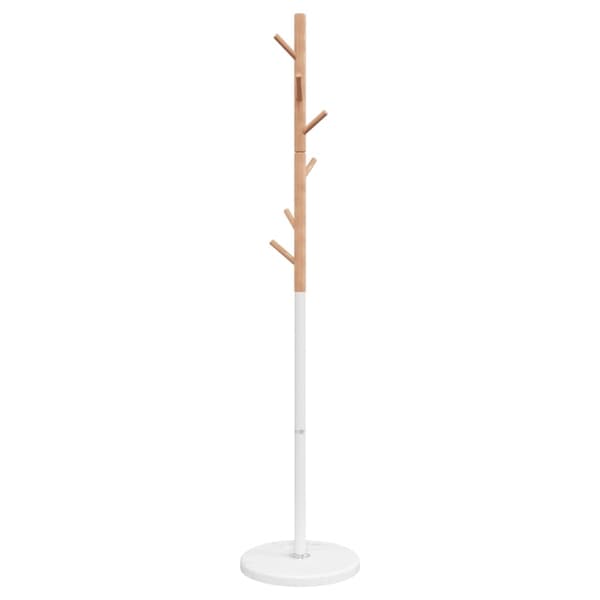 vidaXL Klädställning vit 172 cm pulverlackerat järn