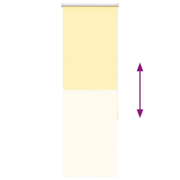 vidaXL Rullegardin lystette 45x150 cm stoff bredde 40,7 cm polyester