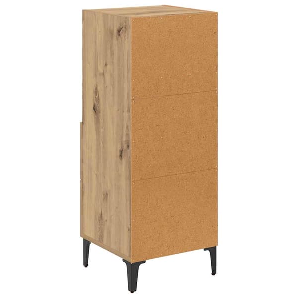 vidaXL Serviesskap artisan eik 34 x 34.5 x 90 cm Konstruert tre