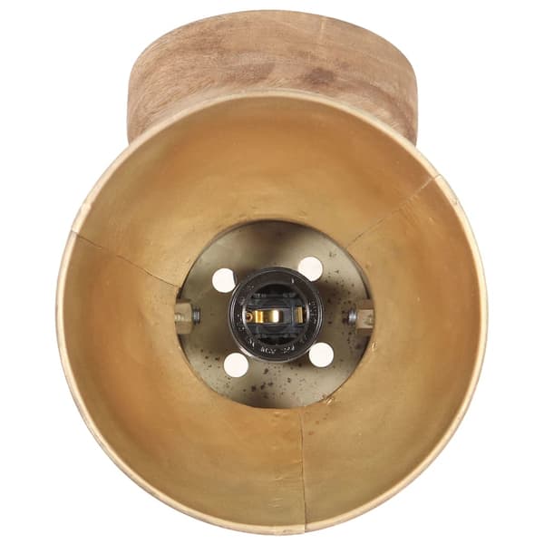 vidaXL Industrielle vegg-/taklamper 2 stk messing 20x25 cm E27