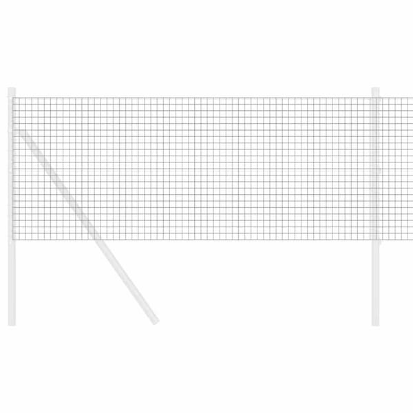 vidaXL Sveist trådgjerde Grå 0.4 x 50 m