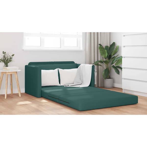 vidaXL Soffsäng 110cm Mörkgrön tyg