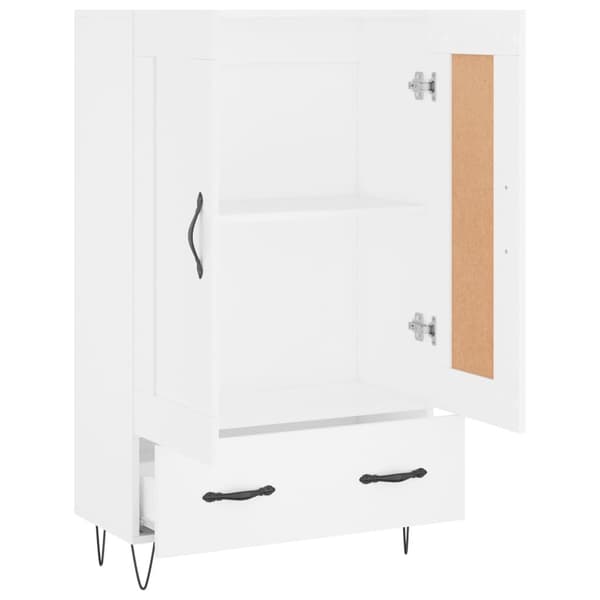 vidaXL Highboard hvit 69,5x31x115 cm konstruert tre